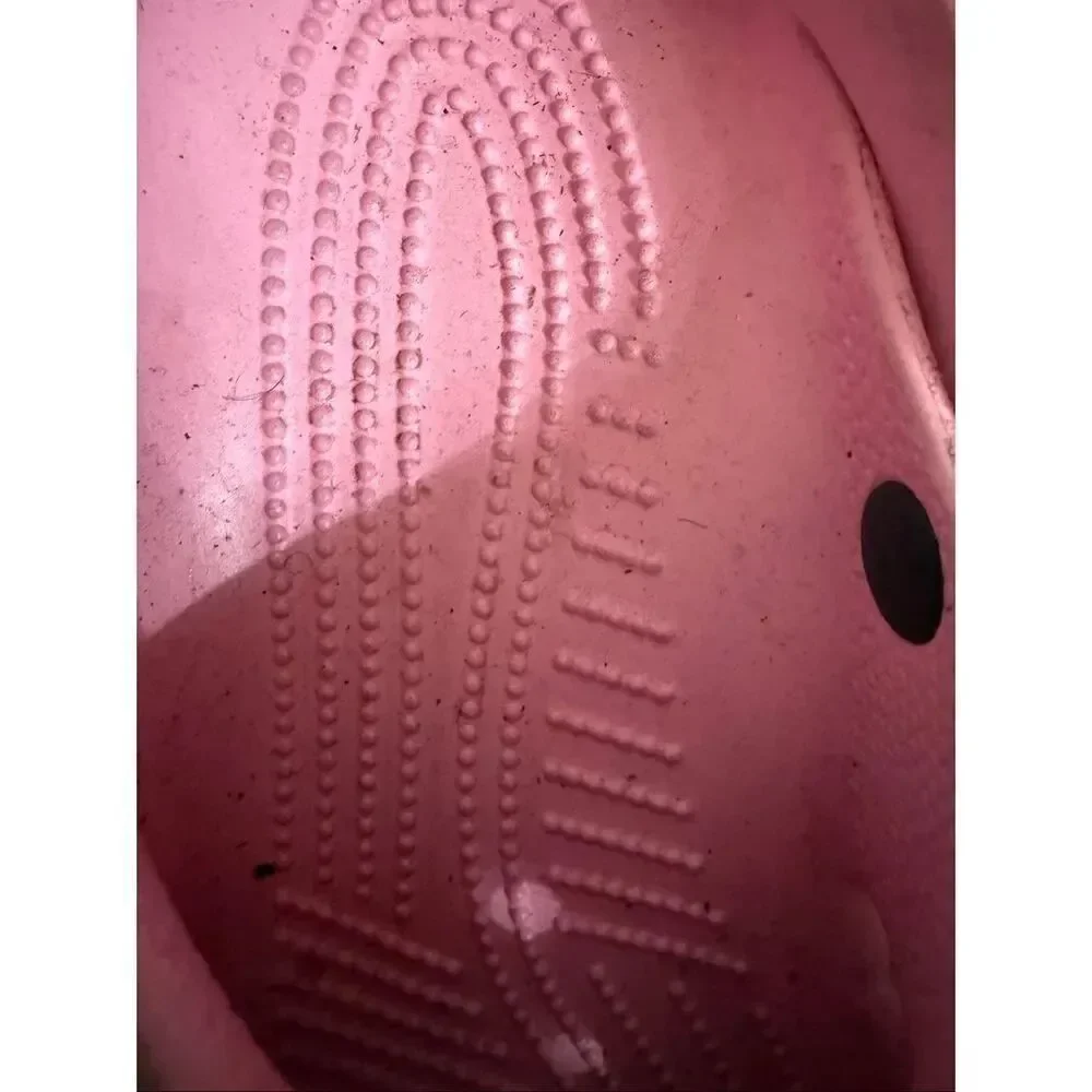 Crocs Girls Glittered Jibbitz Classic Clog Sandals Pink Size 4